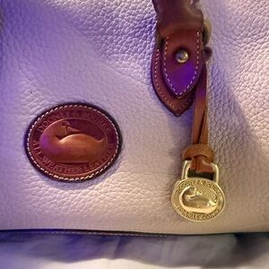 Dooney & Bourke Cream and Brown Leather Bag